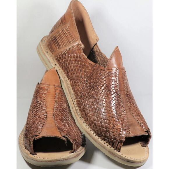 Handmade summer leather shoes for men Size 7 main image 6